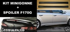 MINIGONNE ALFA 159 BERLINA ABS NERO SATINATO FM006 + SPOILER F170G  ST224G