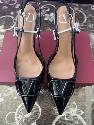 Valentino pompa slingback nera - valentino,
