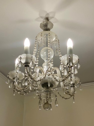 Lampadario con pendenti - , in
