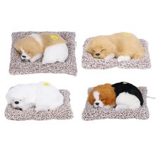 .›Cane Realistico Dormiente Adorabile Cucciolo Dormiente Bambini Giocattoli Decorazioni Regali