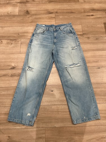 Jeans denim zara blu lavaggio - jeans,