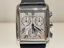 OROLOGIO AL QUARZO CRONOGRAFO TANK RETRÒ SVIZZERO UOMO "RAYMOND WEIL"DON GIOVANNI