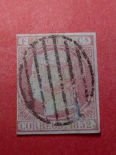 Old SpainPost Stamp1852Queen