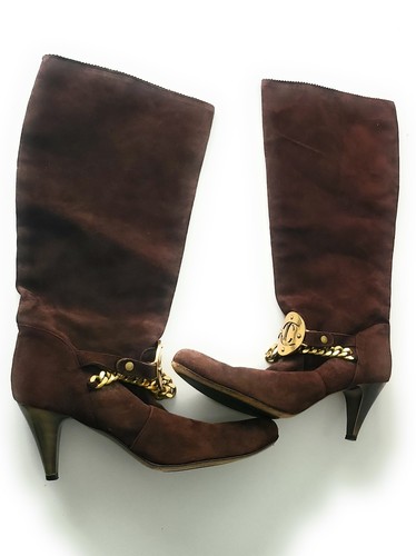 Just cavalli brown suede - cavalli, knee