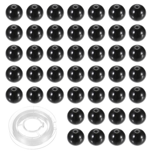 Ossidiana nera 100pcs - , 8mm