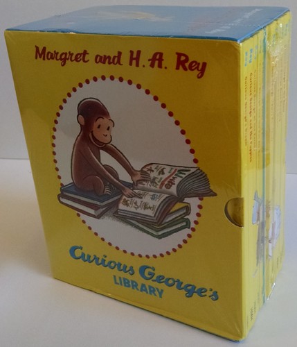 Curious george library - library, box