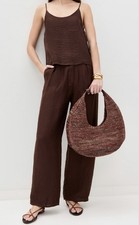 Staud Large Moon Raffia Tote