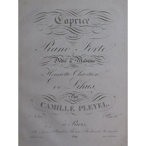 Pleyel camille caprice 80 - camille, op