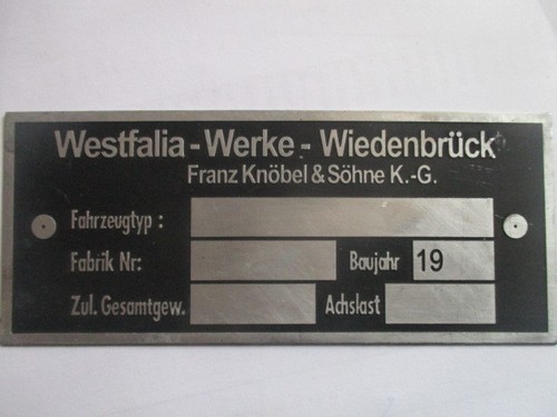 Targa westfalia werk franz - targa,