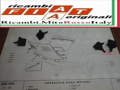 Kit pezzi gommini - gommini, cofano