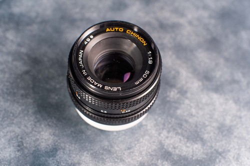 Objectif auto chinon 50mm - auto,