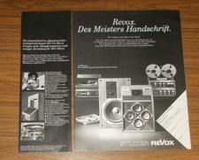 Rara Pubblicità Vintage REVOX
