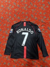 Maglia Man United 2008 nera manica lunga da trasferta - Cristiano Ronaldo #7