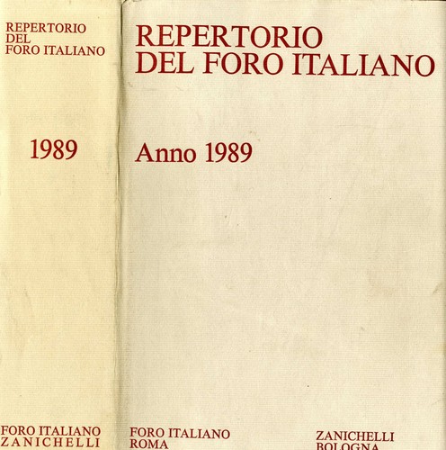 Repertorio del foro italiano - repertorio,