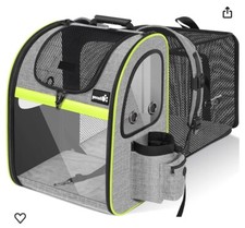 trasportino cane usato. Modello zaino, in tessuto, con possibilità di apertura. 