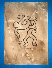 KEITH HARING disegno su