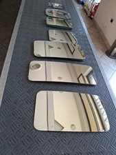 STOCK 18 PZ  VETRO X SPECCHIO AUTOCARRI E FURGONI D'EPOCA (MISTI VARIE MISURE)