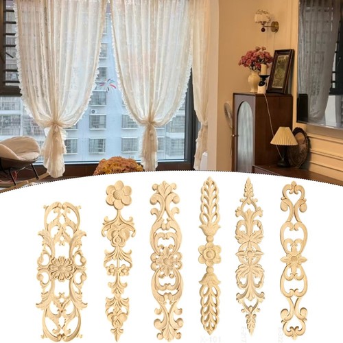 Applique floreale legno - in, da