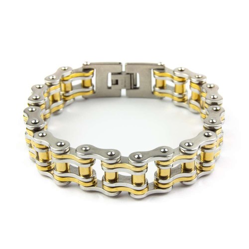 Bracciale catena moto acciaio - bracciale,