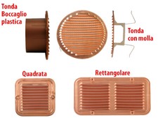 GRIGLIE AERAZIONE RAME D.120
