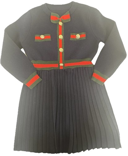 Abito fantasia maglia marina