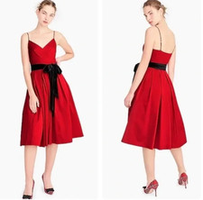 J. Abito Crew Rosso Spaghetti