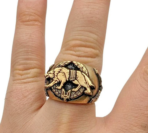 Amuleto morale bronzo - , anello