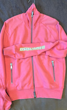 Autentica Felpa DSQUARED2 Uomo Zip O'Word2 Taglia Large Made in Italy MAI INDOSSATA