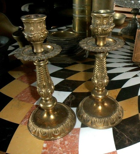 Vintage coppia candelabri - vintage,