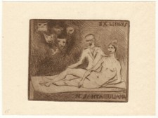 NERI POZZA: Exlibris für N