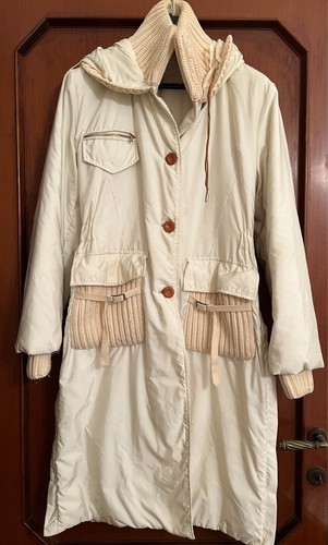 Piumino con inserti lana - inserti, in