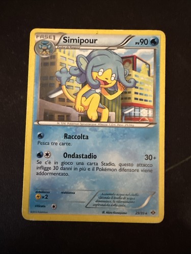 Carta pokemon simipour 99 - pokemon,