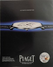 PIAGET ALTIPLANO OROLOGIO Pubblicità 1 pagina 2011 ULTIMATE DISCRETION