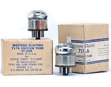 COPPIA 717A NOS WESTERN ELECTRIC Valvola Tubo Tung-Sol abbinata 真空管 Valvola