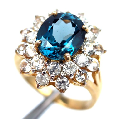Argento 925 9x11mm anello - 925,