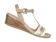GEOX SANDALI DONNA ESTATE D928QC 066AJ C5ZB5  MARYKARMEN SAND AND CHAMPAGNE
