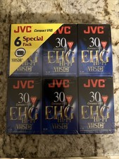 6 nastri VHS compatti JVC