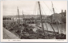 RPPC Vintage Postcard Harbor