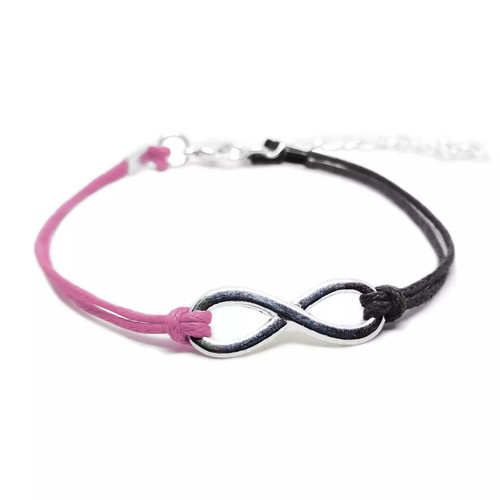 Bracciale con infinito - bracciale, argento