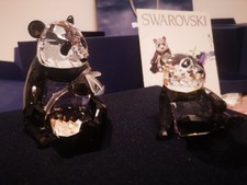 SWAROSKY  panda madre con cucciolo