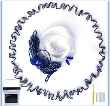 Rete da Pesca in Acqua Salata 3/8 Rete con Affondatore Grigio Resistente Americana