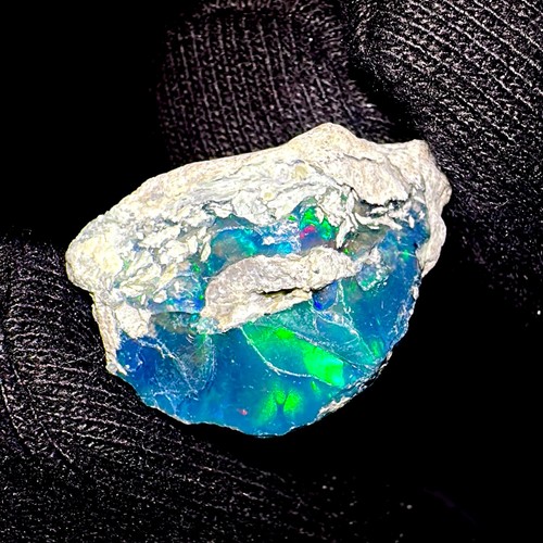 Opale etiopico naturale - etiopico, nero