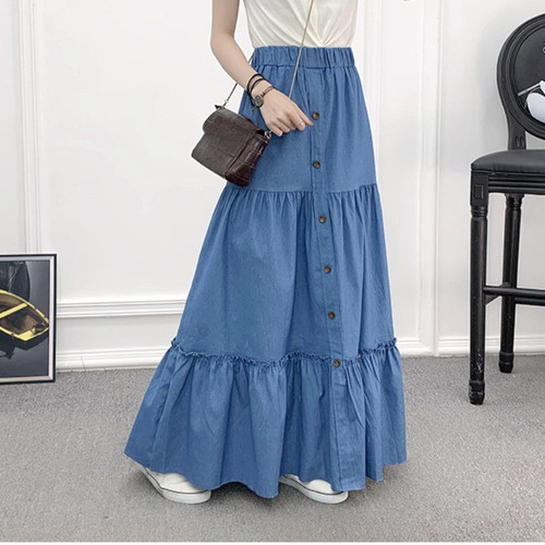 Donna line jeans lunga maxi - donna,