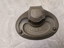 Calamaio Antico in Vetro e Ottone