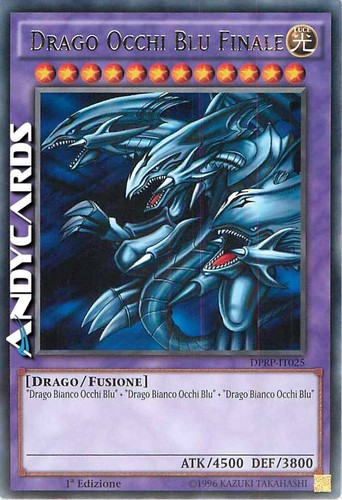 Drago occhi blu - occhi, finale