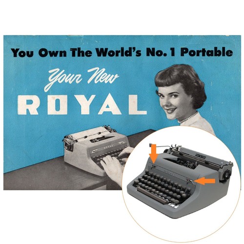 Macchina scrivere royal - da,