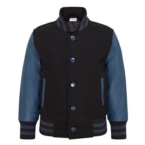 Bambini lana varsity nero - bambini,