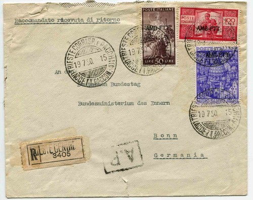 Trieste democratica lire - democratica, 100