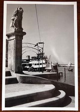 CARTOLINA-BOZZA FOTOGRAFICA-CHIOGGIA (VE) "MOLO E BARCA ORMEGGIATA"