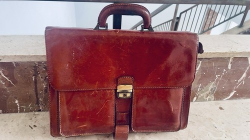 Borsa cartella vintage - , in